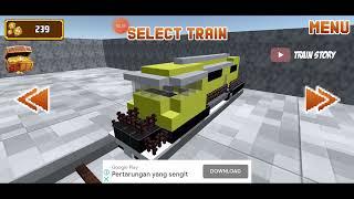 Craft Block Train Crash Test Gameplay screenshot 1