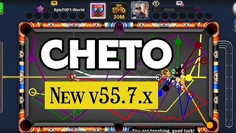 CHETO 8 Ball Pool v55.6.1 - 55.7.0 - 55.7.1 - 55.7+ IOS/IPHONE/IPAD, no jailbreak, saver Miniclip