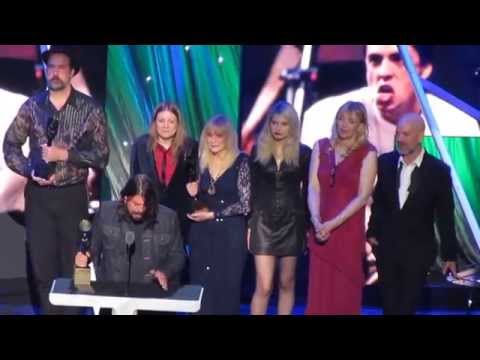 Nirvana&#039;s Rock&amp;Roll Hall of Fame Complete UNCUT Induction Speech Barclays Center Brooklyn 4-10-14