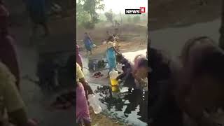 Truck Video | Mumbai Ahmedabad Highway | Oil Tanker Overturned On The Highway | #Shorts |CNN News18 screenshot 4