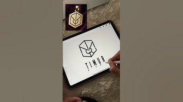 Master Name Logo Design with Procreate App #namelogo #logodesign #designprocess