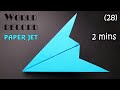 How to make a world record paper jet  paper plane 286