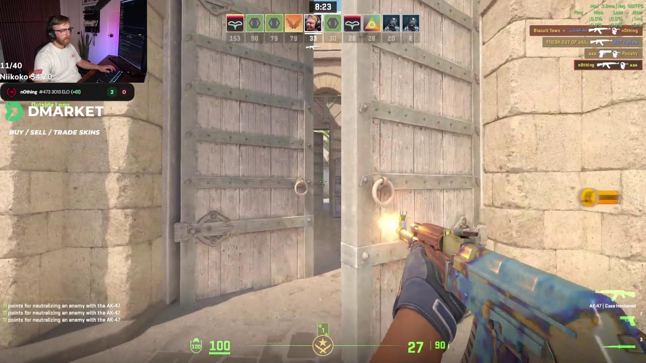 n0thing but h$ - Premier 30k and faceit 3k  !dmarket