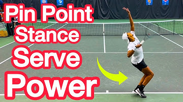 Create HUGE Power With a Pin Point Stance Serve (Tennis Technique Explained)