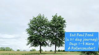 Eat Real Food...In Real Life...The First 3 Days In A 21 Day Journey To Just Eat Real Food