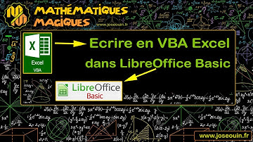 Écrire en VBA Excel dans LibreOffice Basic