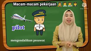 Tema: Pekerjaan | Sub Tema: Macam-macam Pekerjaan | Kelompok Play Group | #materipembelajarandaring