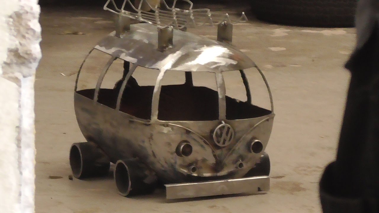 How I Made Another Vw Log Burner, Vw Bus Fire Pit