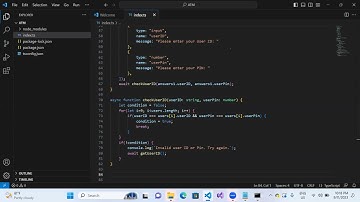 TypeScript ATM project Part-2