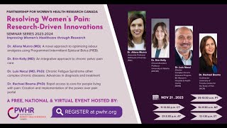 Resolving Women’s Pain - Research Driven Innovations
