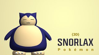 Designing 3D Pokémon - Snorlax | Spline Timelapse
