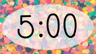 5 minute timer Colorful Confetti