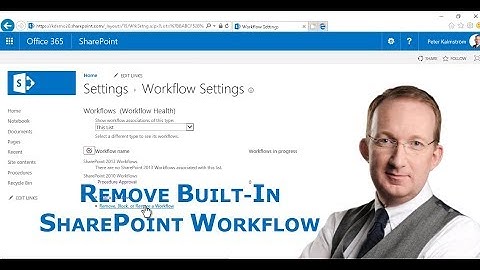 SharePoint Approvals with built-in workflow - remove