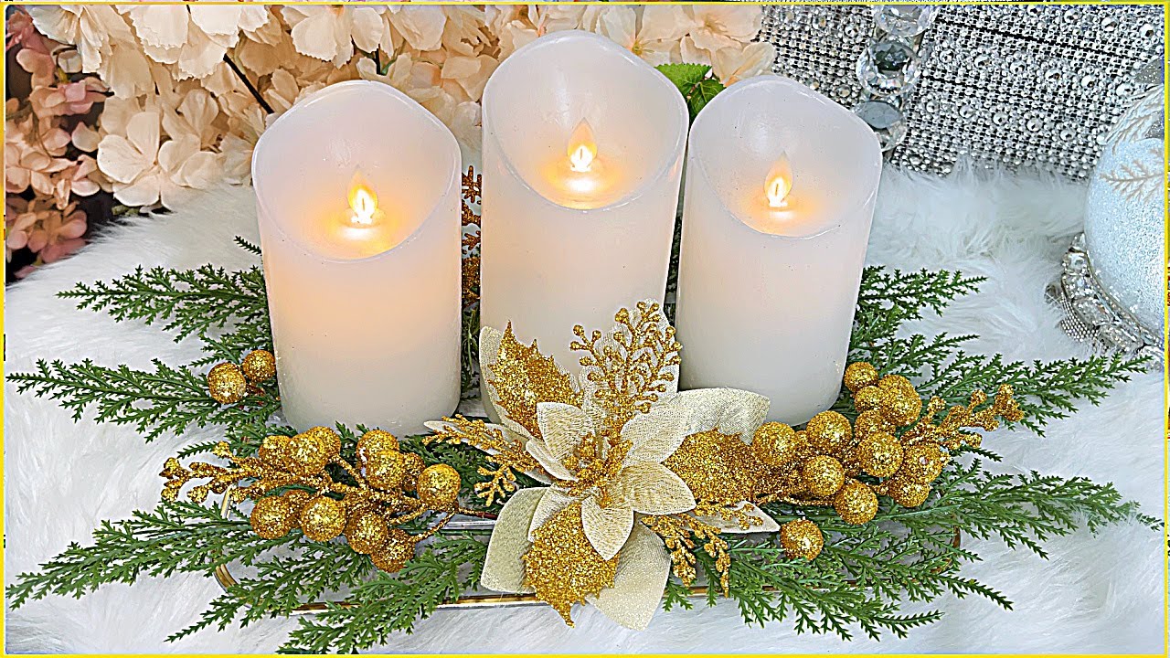 Центральная композиция из свечей для вашего дома #сделайсам #рукоделие