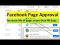 Facebook page approval for instream ads  how to increase life of page more than 40days with live pr
