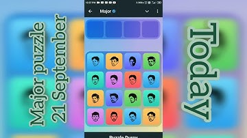 Major Puzzle 21 September Today /Today puzzle durov / Today Major puzzle #telegram #Bot #Major