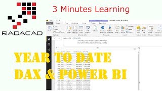 3 minutes learning: year to date with dax and power bi
