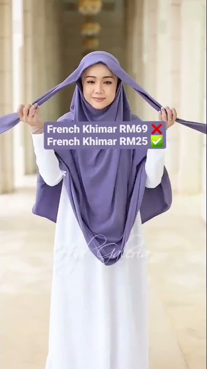 tutorial lagi 😍😍 French khimar by HijabGaleria ❤️ #shorts #hijabstyle #hijabtutorial #hijabfashion