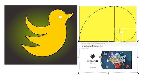 Inkscape 1.0. Inkscape Tutorial Lesson The Golden ratio Logo Design. Fibonacci spiral , Golden Bird.