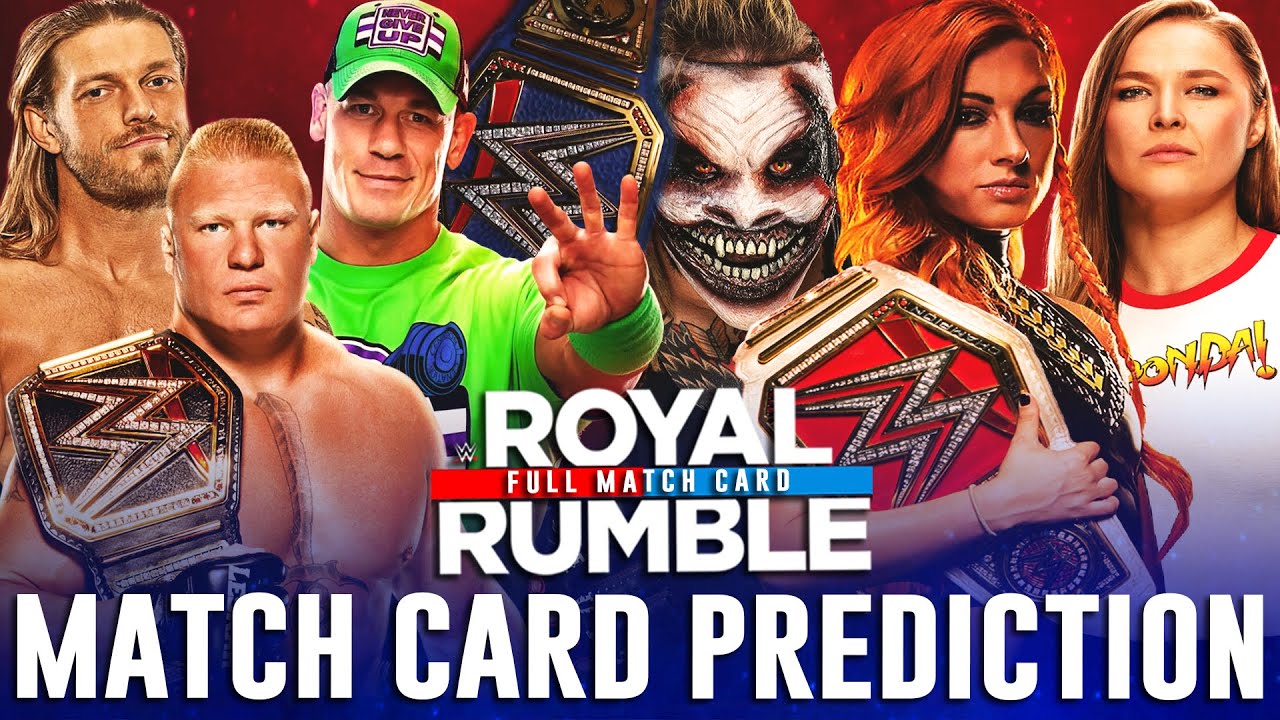 Wwe Royal Rumble 2020 Full Match Card Prediction Youtube
