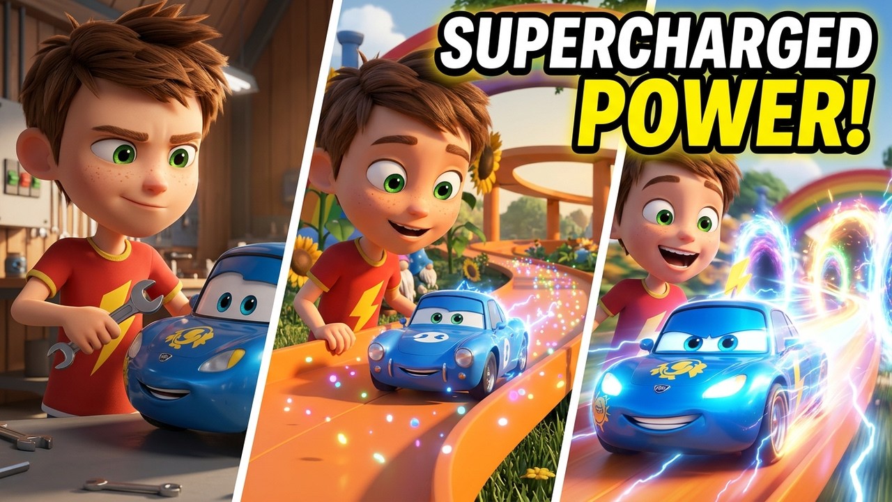 Magical Car Races Mini Cars Race for Magical Powers! Who Gets Supercharged First? - YouTube