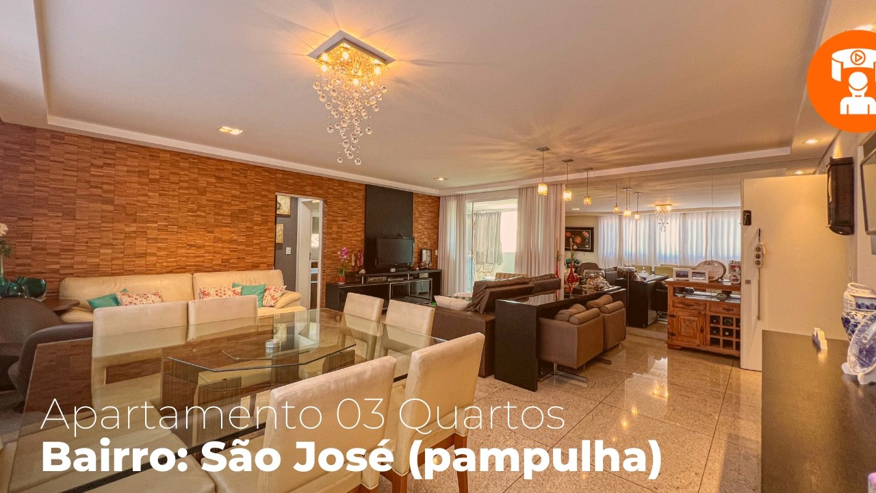 VENDA: APARTAMENTO 03 QUARTOS - SÃO JOSÉ (PAMPULHA) - BH/ MG (CÓDIGO: 1158516)