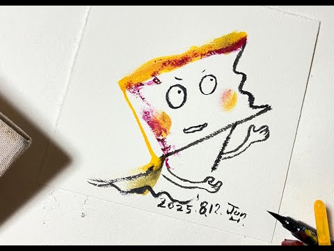 手描き絵画「個人的な憂鬱」日本画　オリジナル　原画 tHE GALLERY HARAJUKUにて、4月6日(土)より、野口綾音による個展