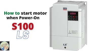 How to run motor when breaker turn On VFD? || Power On-Run || S100 LSIS