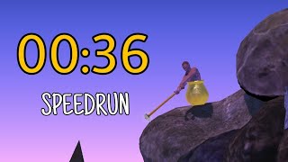 Getting Over It Speedrun Former World Record in 1:02.922 