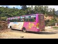 Munnar Hills : Touris Bus And Ato Car Turning On Hairpin Bend kumily to Munnar Road