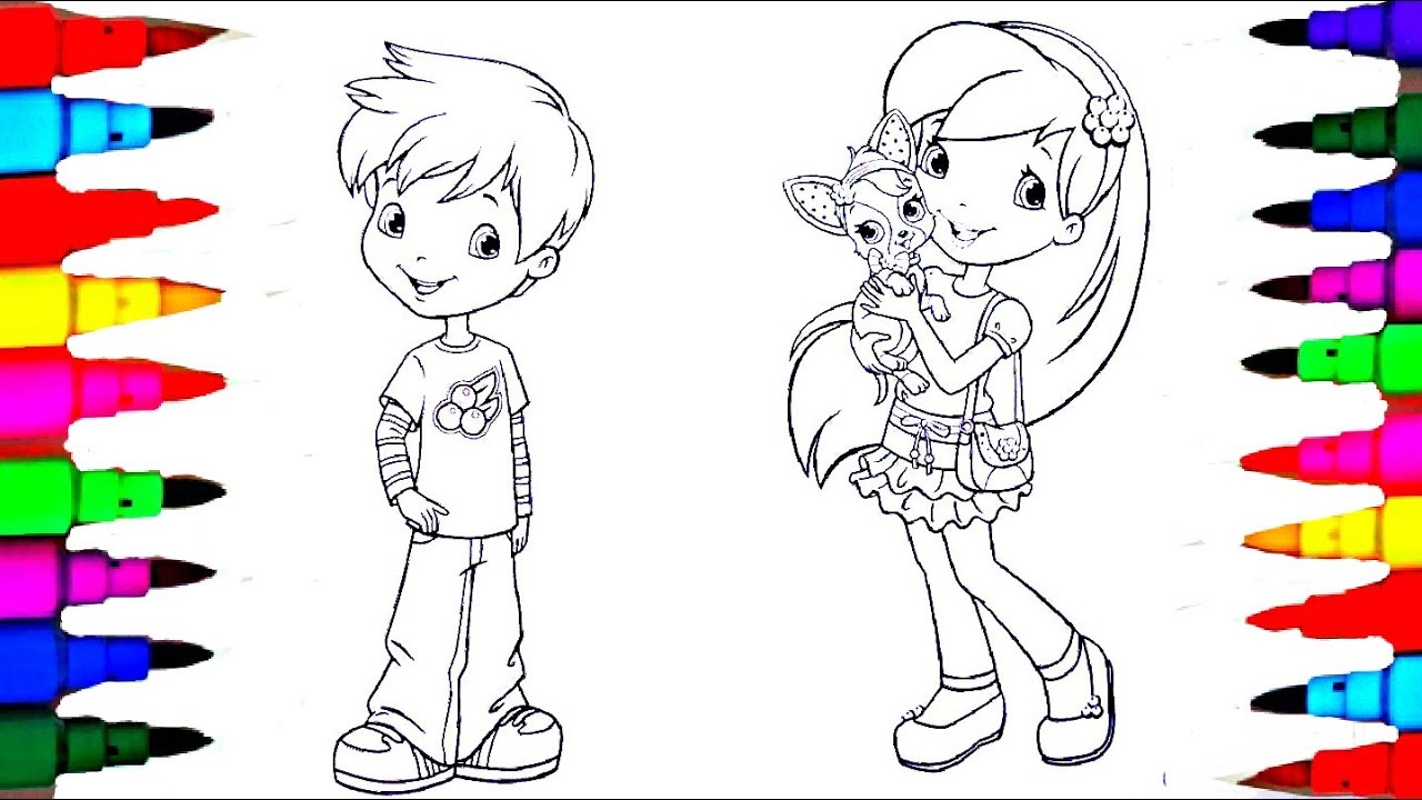 Download Learn Colors by Coloring Strawberry Shortcake Blueberry ...