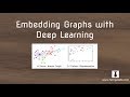 Embedding Graphs with Deep Learning
