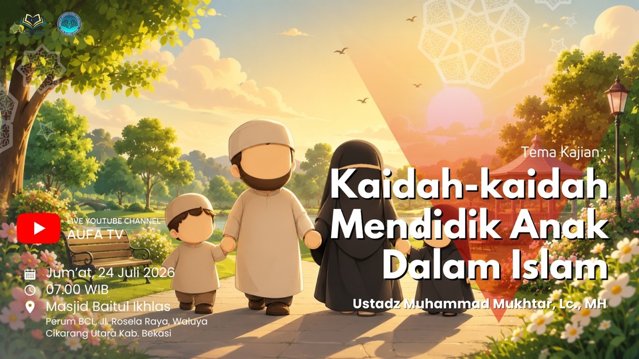 Kaidah-Kaidah Mendidik Anak dalam Islam - Ust. Muhammad Mukhtar, Lc. MH