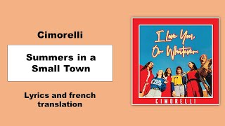 Cimorelli - Summers in a small town | Lyrics and french translation