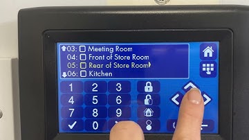 TK600 series touch keypad video showing how to isolate an area on your Orisec intruder alarm