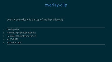 overlay clip - overlay one video clip on top of another video clip