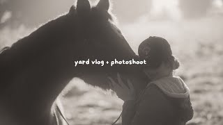 a cheeky lil yard vlog + photoshoot