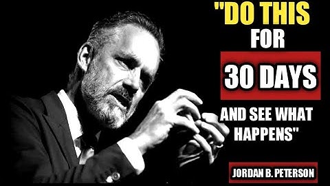 JORDAN PETERSON: 5 SIMPLE RULES One MUST Live BY( Powerful Stuff) : Jordan Peterson