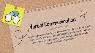 Performance Task for Non-verbal & Verbal Communication