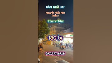 Bán nhà QUẬN 1 đường NGUYỄN KHẮC NHU, ngang 11m dài 30m  #saigon #batdongsan #saigon  #hochiminh