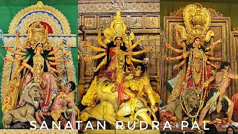 TOP 10 DURGA PUJA PANDAL IN KOLKATA 2025|SANATAN RUDRAPAL DURGA PRATIMA 2025|DURGA PUJA 2025