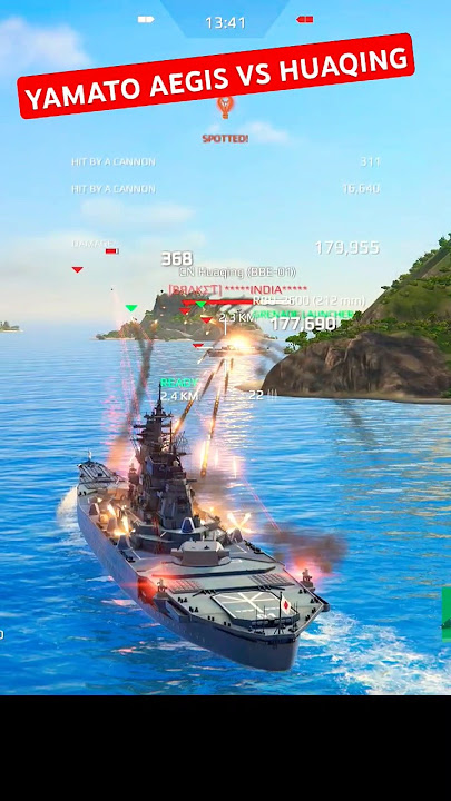 Yamato Aegis Vs CN Huaqing 🔥😱 | Modern Warships: Naval Battles #shorts