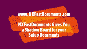 Shadow Board for CNC Setup Documents and CNC Programs - www.NXFastDocuments.com