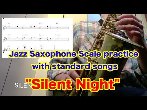 【Silent Night / きよしこの夜】Alto Saxophone Standard Jazz Improvisation　アルトサックス スタンダードジャズ アドリブソロ