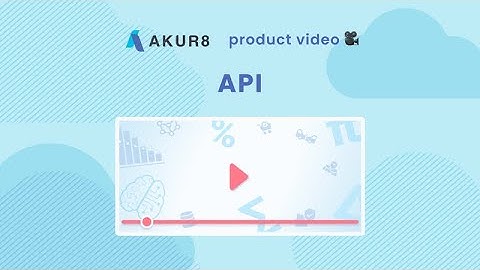 Akur8 goes API!