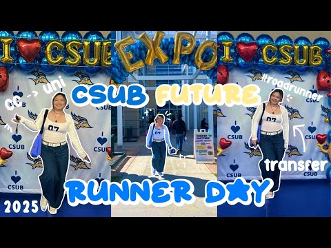 csub future runner day 💛💙 | transfer student from a 2-year community college to 4-year university