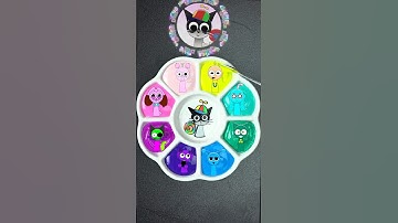 Sprunki Color Mixing 🌈 Guess the mixed Last color #colormixing #colors #sprunki Pyramixed Cat