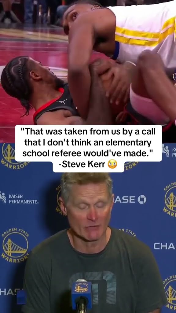 Steve Kerr had choice words for Warriors-Rockets NBA Cup refs ?
