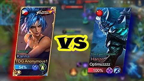 Forgotten assasin !! | karina destroy hanzo | MLBB