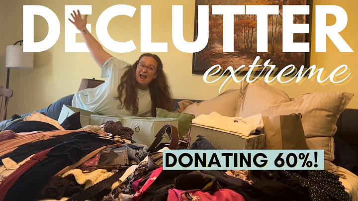 Extreme DECLUTTER of CLOTHES // Closet CLEAN OUT s...